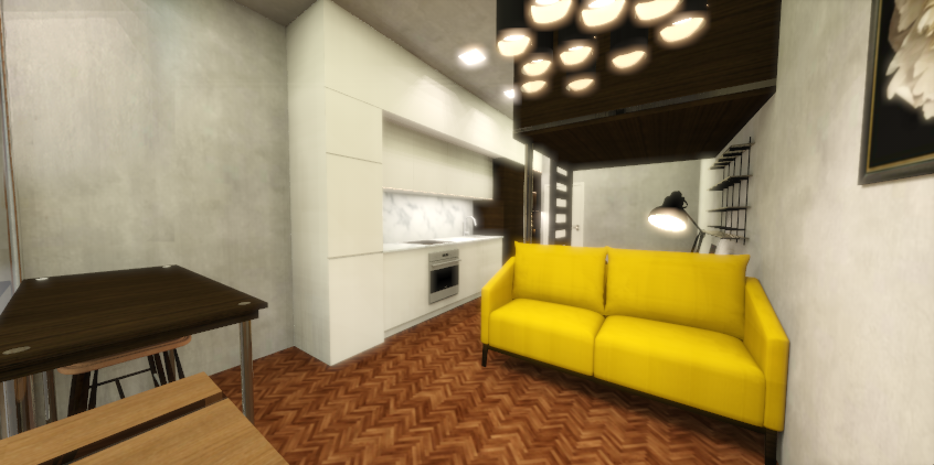 Studio Apartment Render